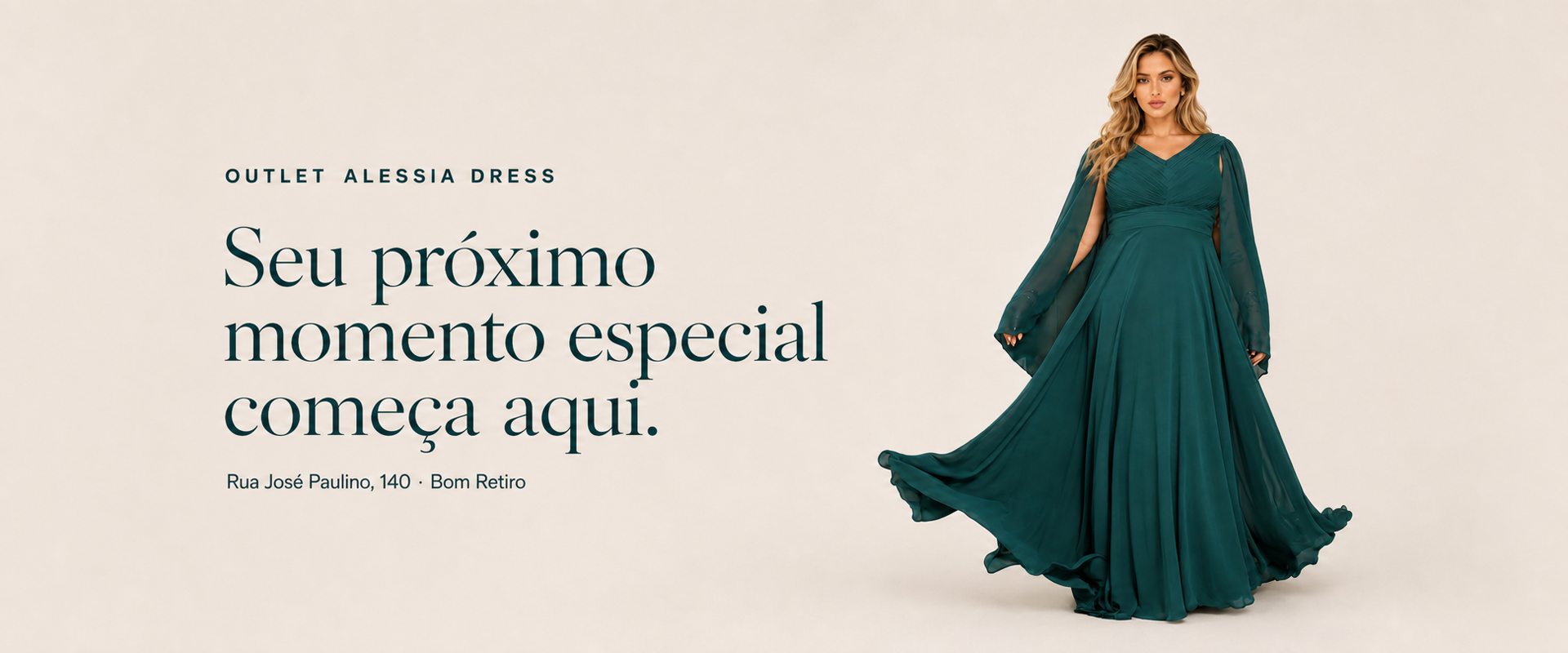 Seu próximo momento especial começa aqui — Outlet Alessia Dress