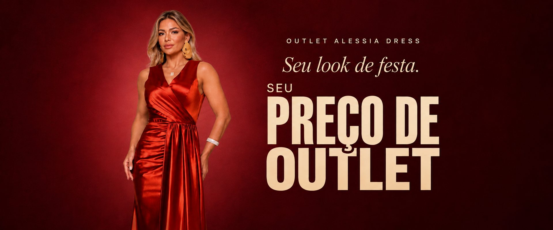 Seu look de festa, seu preço de outlet